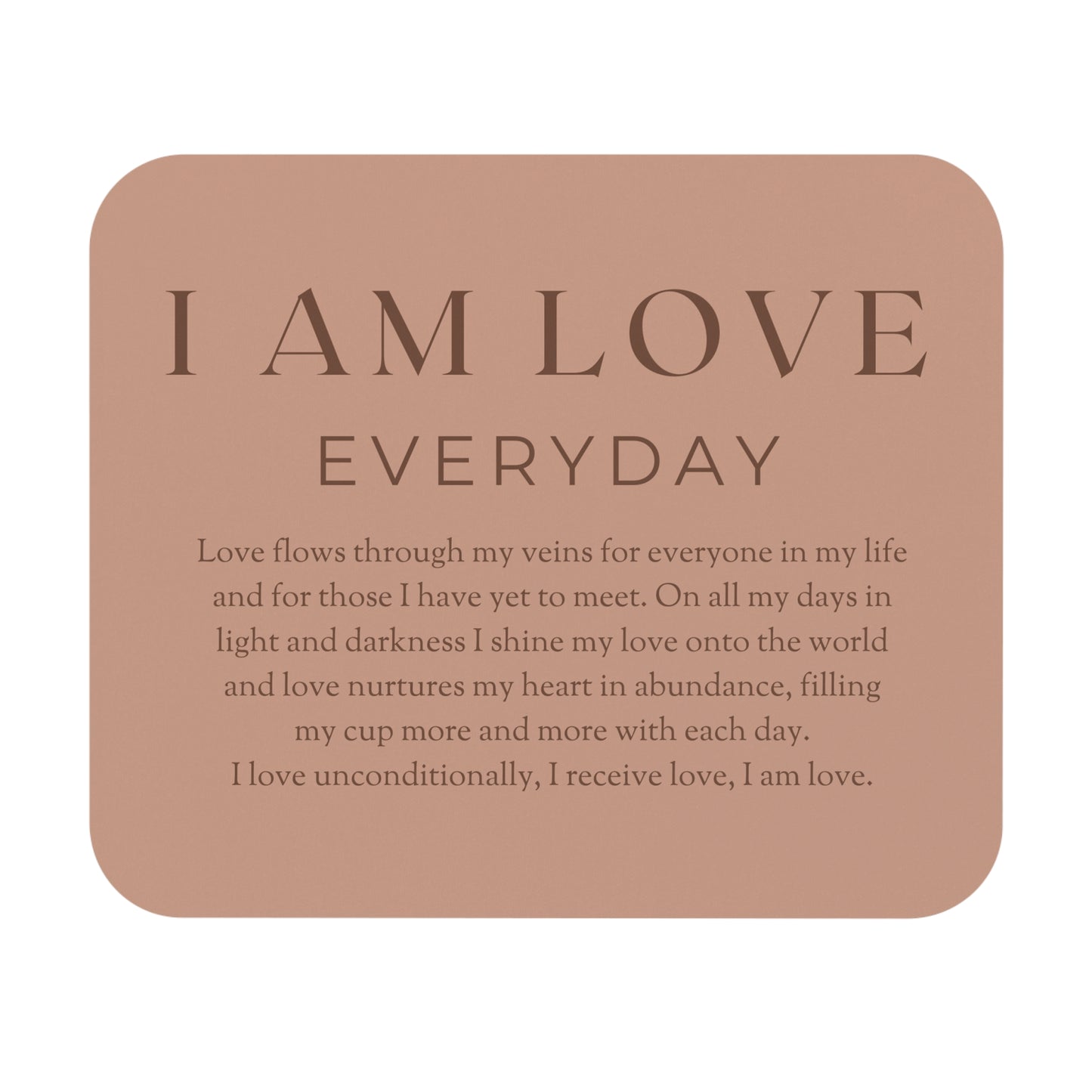 I AM LOVE Mouse Pad